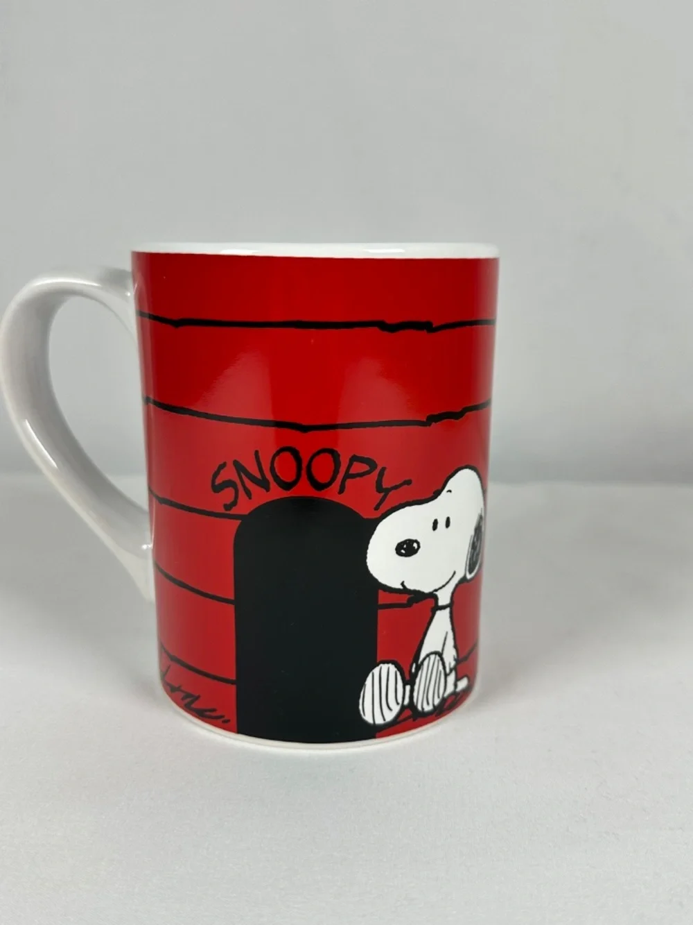 Peanuts Snoopy Red Doghouse Coffee Mug & Hallmark Enamel Ornament 2021 Bundle